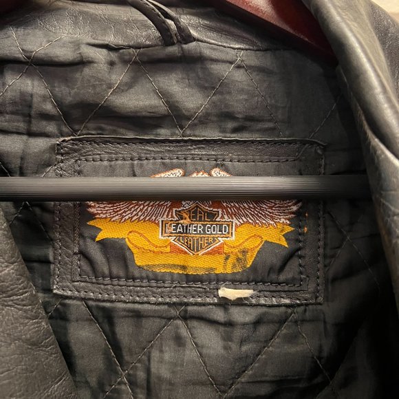 Brian Setzer Tribute, Black Leather Motorcycle Jacket - Picture 10 of 10